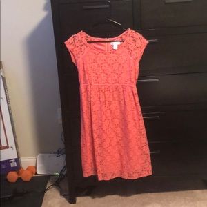 Motherhood - Lace Back zip maternity dress